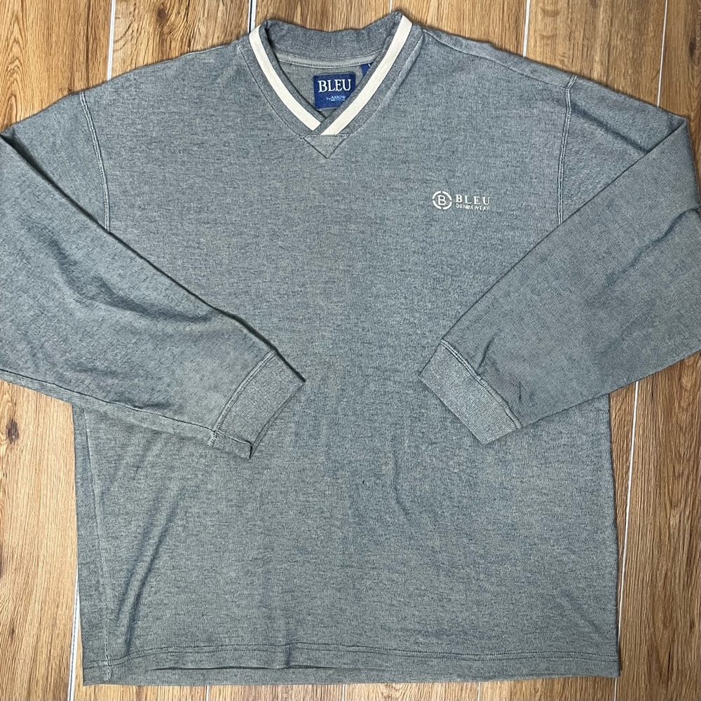 Bleu By Arrow Denim Wear Crewneck Sweatshirt Vintage Large